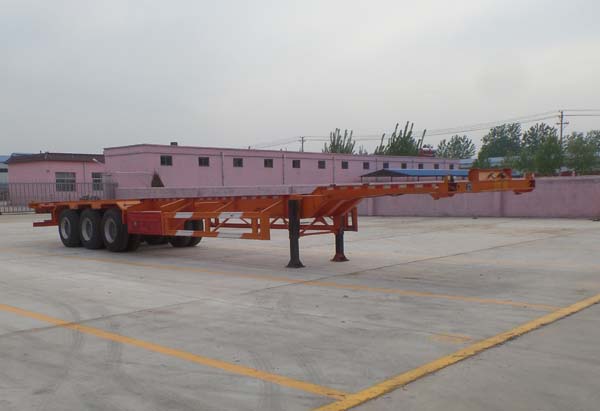 梁威15米34吨3轴集装箱运输半挂车(SLH9400TJZE)