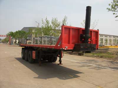 兴华9米34吨3轴平板自卸半挂车(LXH9400ZZXP)