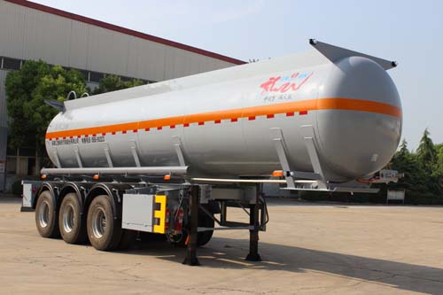 江淮扬天10米32吨3轴腐蚀性物品罐式运输半挂车(CXQ9403GFW)