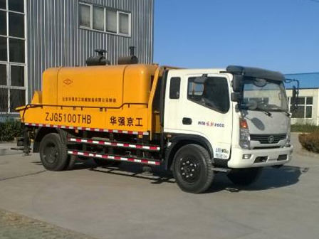 华强京工牌ZJG5100THB车载式混凝土泵车