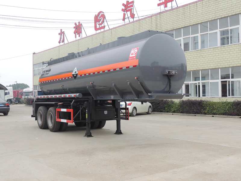 醒狮9米25.5吨2轴腐蚀性物品罐式运输半挂车(SLS9352GFW)