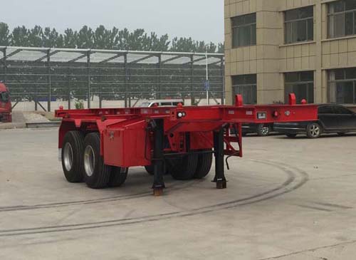 坤博7.6米31.5吨2轴集装箱运输半挂车(LKB9351TJZ)