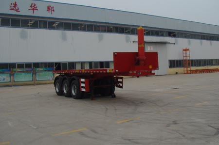 华郓达9米32.2吨3轴平板自卸半挂车(FL9400ZZXP)