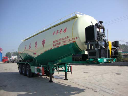 中集12米29吨3轴粉粒物料运输半挂车(ZJV9403GFLDY)