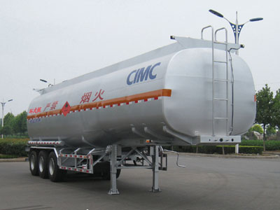 凌宇10.9米32.2吨3轴易燃液体罐式运输半挂车(CLY9404GRYB)