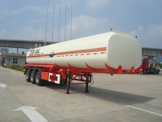 安通9.8米31吨3轴腐蚀性物品罐式运输半挂车(CHG9400GFW)