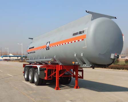通亚达10米31.7吨3轴腐蚀性物品罐式运输半挂车(CTY9403GFW)