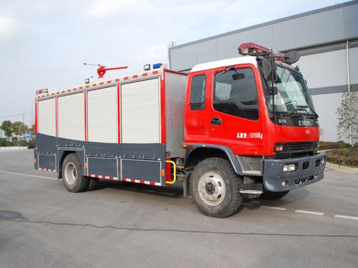 振翔牌MG5160TXFFE34干粉二氧化碳联用消防车