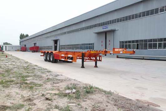 恒通梁山15米33.9吨3轴集装箱运输半挂车(CBZ9400TJZ)