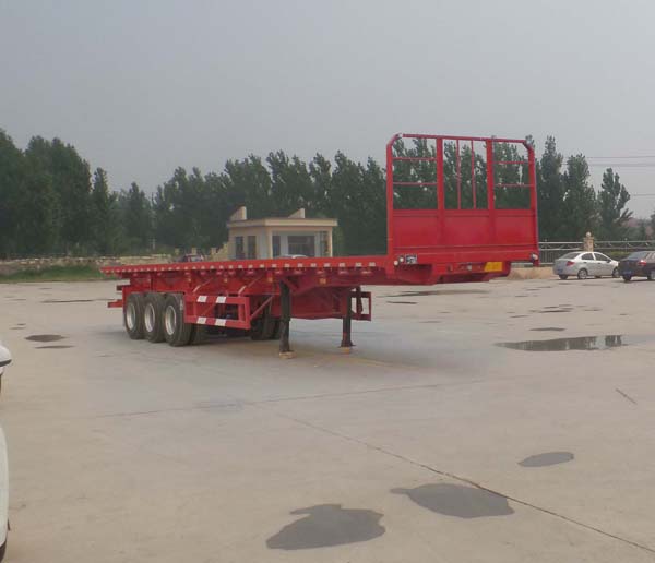 巨运11.5米34吨3轴平板自卸半挂车(LYZ9403ZZXP)