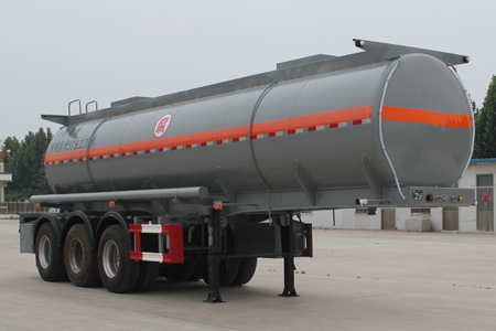 景阳岗10米32.2吨3轴腐蚀性物品罐式运输半挂车(SFL9400GFW)