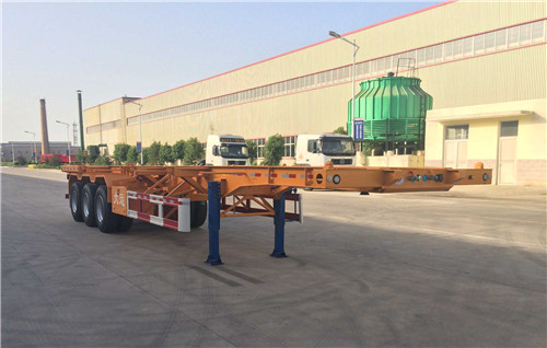 大运12.4米30.6吨3轴集装箱运输半挂车(CGC9370TJZ372)