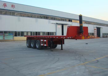 华郓达10.5米32吨3轴平板自卸半挂车(FL9402ZZXP)