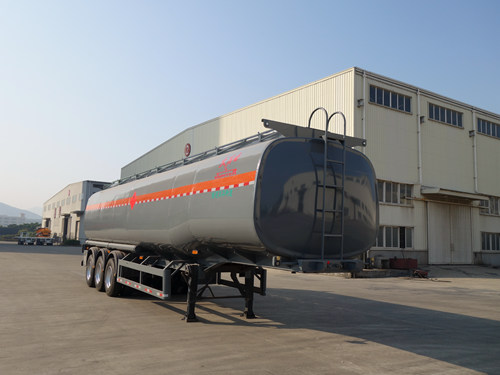 大力士11米29.5吨3轴易燃液体罐式运输半挂车(FTW9402GRY)