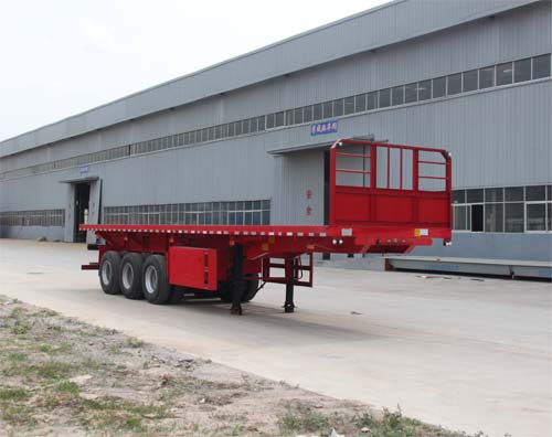 恒通梁山11米32.4吨3轴平板自卸半挂车(CBZ9400ZZXP)