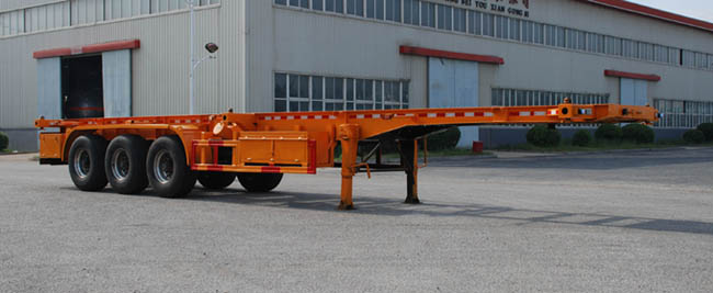 金碧12.5米35.5吨3轴集装箱运输半挂车(PJQ9406TJZD)