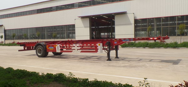 鲁驰12.4米11.7吨1轴空载集装箱运输半挂车(LC9150TJZ)
