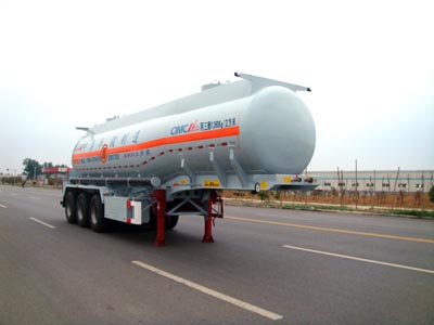 华骏10.7米29.5吨3轴易燃液体罐式运输半挂车(ZCZ9401GRYHJC)