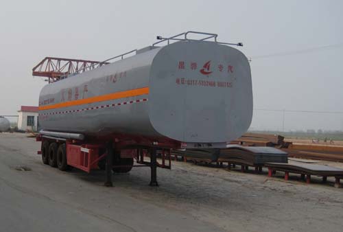 昌骅12.1米30吨3轴易燃液体罐式运输半挂车(HCH9401GRYM)