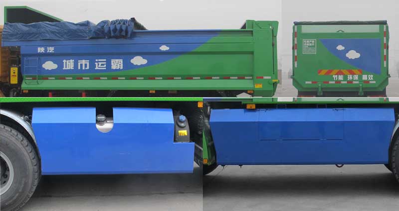 陕汽牌SX5256ZLJDR384自卸式垃圾车公告图片