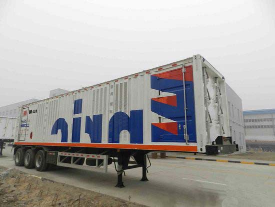 安瑞科12.5米5.6吨3轴易燃气体罐式运输半挂车(HGJ9390GRQ)