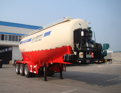 盛润9.5米30.2吨3轴中密度粉粒物料运输半挂车(SKW9380GFLA)