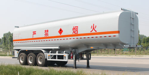斯派菲勒11.5米30.1吨3轴易燃液体罐式运输半挂车(GJC9402GRY)