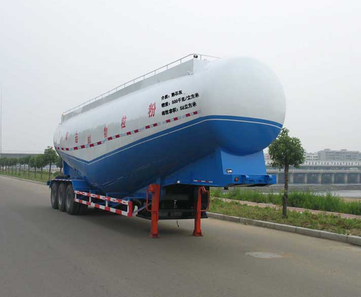 骏强13米28吨3轴粉粒物料运输半挂车(JQ9400GFL)