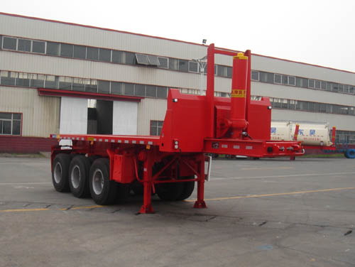 通华8.5米32.2吨3轴平板自卸半挂车(THT9400ZZXP)