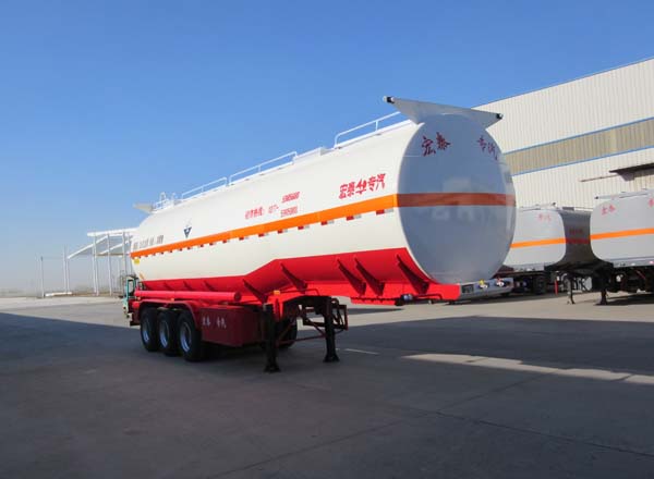 正康宏泰11米31吨3轴腐蚀性物品罐式运输半挂车(HHT9400GFWA)