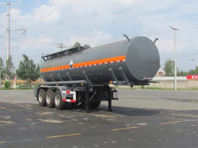 陆平机器9.7米31.9吨3轴腐蚀性物品罐式运输半挂车(LPC9400GFWS)