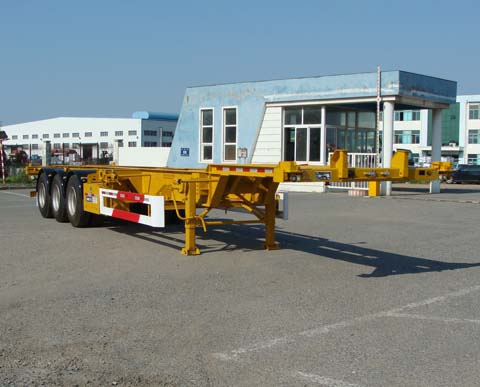 中集12.5米34.3吨3轴集装箱运输半挂车(ZJV9403TJZYK02)