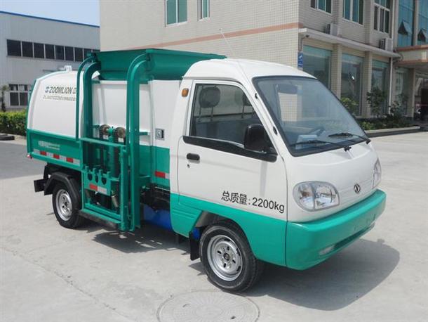 中联牌ZLJ5021ZZZBEV纯电动自装卸式垃圾车公告图片