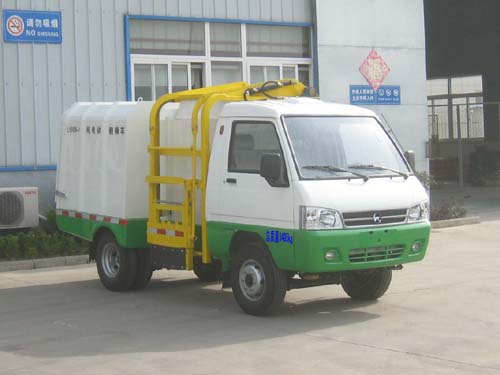 凯马牌KMC5030ZZZEVA23D纯电动自装卸式垃圾车公告图片