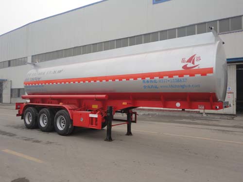 昌骅10米31.9吨3轴腐蚀性物品罐式运输半挂车(HCH9402GFW26)