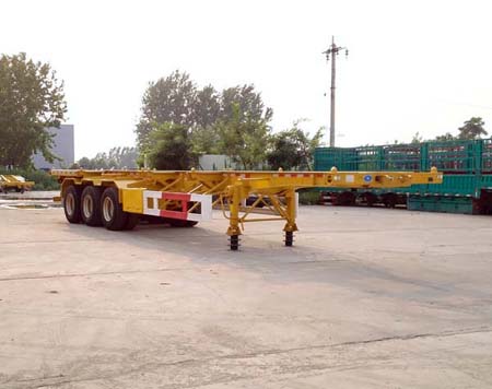 锣响12.4米34.5吨3轴集装箱运输半挂车(LXC9401TJZ)