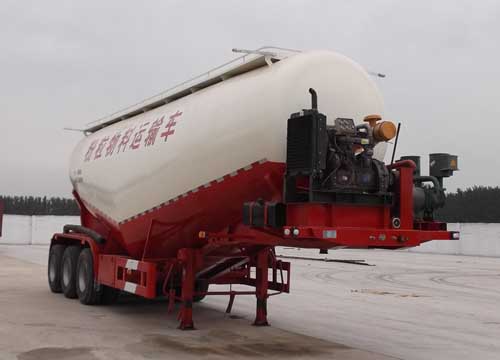 凯迪捷10.8米31吨3轴中密度粉粒物料运输半挂车(KDJ9400GFL)