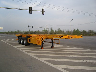 川腾12.4米33.5吨3轴集装箱运输半挂车(HBS9400TJZ)