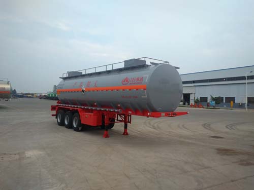 万事达10.6米31.4吨3轴腐蚀性物品罐式运输半挂车(SDW9402GFW)