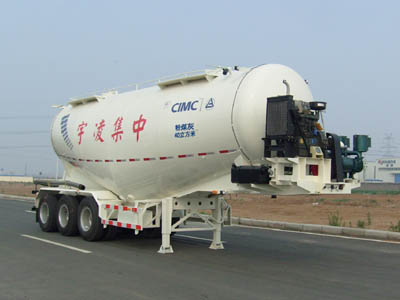 凌宇10.1米32.4吨3轴中密度粉粒物料运输半挂车(CLY9400GFL)