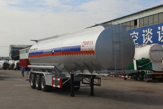 通亚达11米31.2吨3轴腐蚀性物品罐式运输半挂车(CTY9401GFWAS)