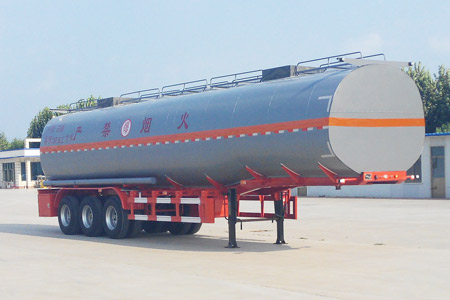 景阳岗12.8米29.8吨3轴易燃液体罐式运输半挂车(SFL9403GRY)