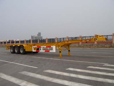 中集14.9米33吨3轴集装箱运输半挂车(ZJV9402TJZ)