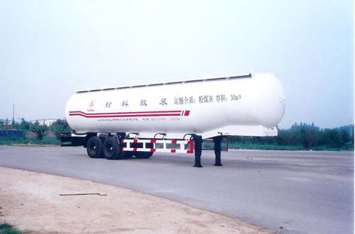 迅力12.6米20吨2轴粉粒物料运输半挂车(LZQ9320GFL)