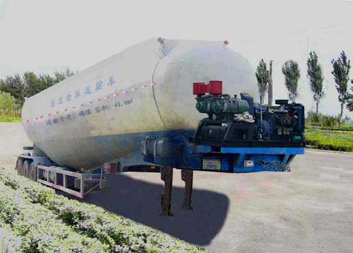 迅力13米25吨3轴粉粒物料运输半挂车(LZQ9400GFL)