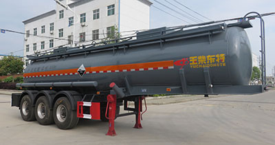 特运10米33.5吨3轴腐蚀性物品罐式运输半挂车(DTA9400GFW)