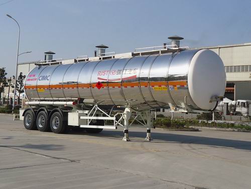 瑞江12米32吨3轴易燃液体罐式运输半挂车(WL9404GRYA)
