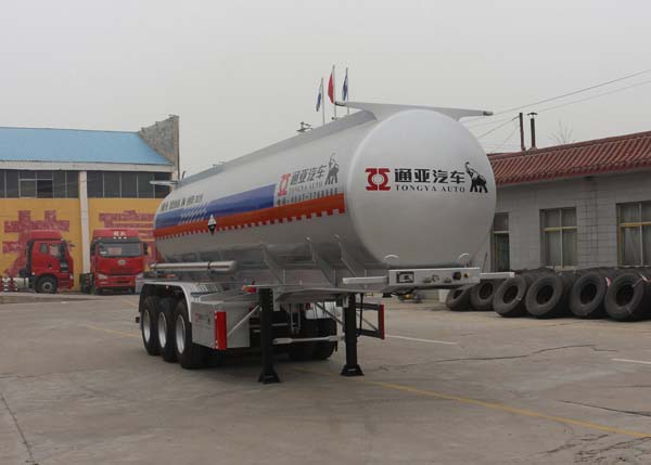 通亚达10米31.7吨3轴腐蚀性物品罐式运输半挂车(CTY9403GFW)