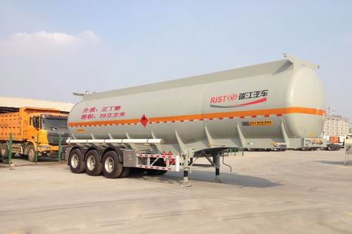 瑞江11米31.6吨3轴易燃液体罐式运输半挂车(WL9409GRYA)
