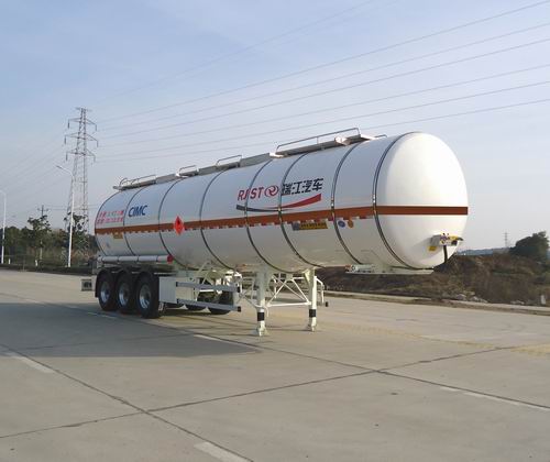 瑞江10.9米31.5吨3轴易燃液体罐式运输半挂车(WL9409GRYB)